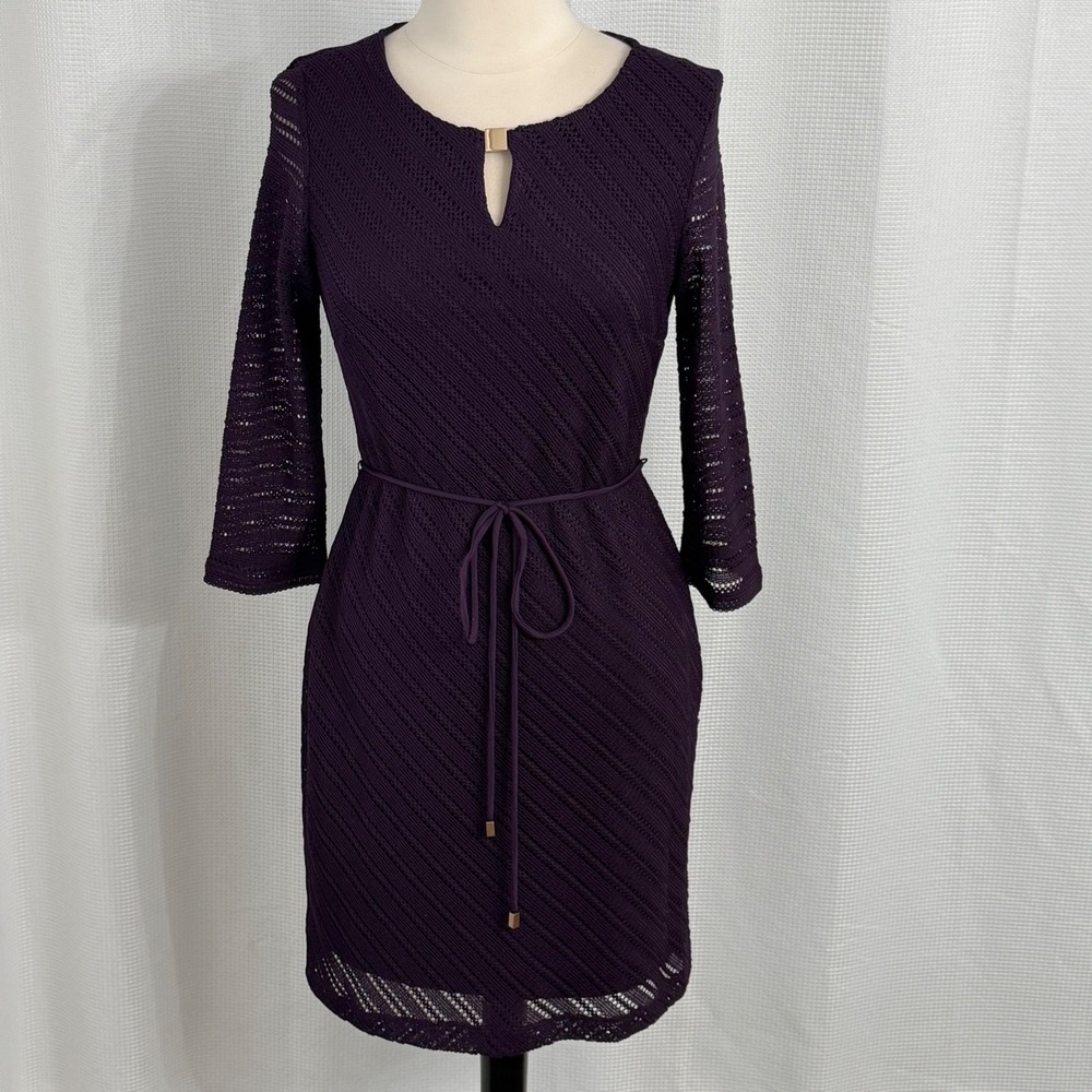 Studio One New York Romantic Knit Crochet Feminine Cottagecore Dress